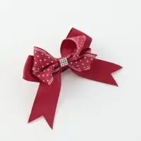 Бант для волос на резинке &laquo;Школьница&raquo;, звезда, 12 см, красный
