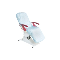 Чехол на кушетку на резинке спанбонд 200x90, голубой (10шт/уп)