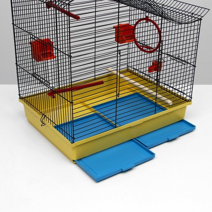 Клетка для попугая Клетка для попугая "Фиона", 3 яруса, 48 х 38 х 53 см, микс цветов