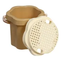 Песочный набор № 174 "Зефир", ведро-цветок 0,3 л, сито, грабли, совок, 2 формочки 01874