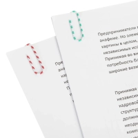 Скрепки Attache Зебра с полимерным покрытием,28 мм,разноцветные,100 шт/уп