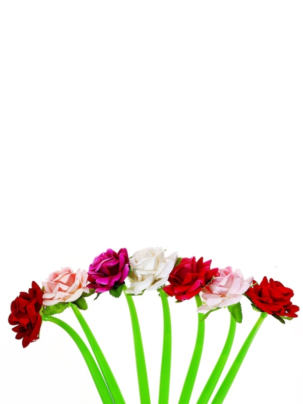 Ручка шариковая-прикол, «Роза», МИКС