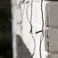 Гирлянда &laquo;Бахрома&raquo; 1.8&times;0.5 м, IP20, тёмная нить, 48 LED, свечение мульти, 8 режимов, 220 В