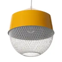 Светильник потолочный BayerLux Lea, 1&times;40 Вт, Е27, рапсово-жёлтый, 26&times;26&times;32 см