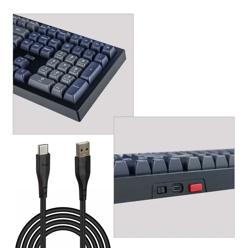 Беспроводная клавиатура ISA KB-10 черная