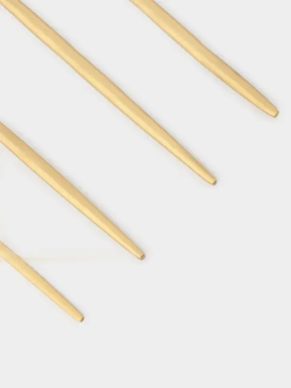 Столовые приборы Magistro &laquo;Фолк&raquo;, 4 предмета, нержавеющая сталь, золотистые