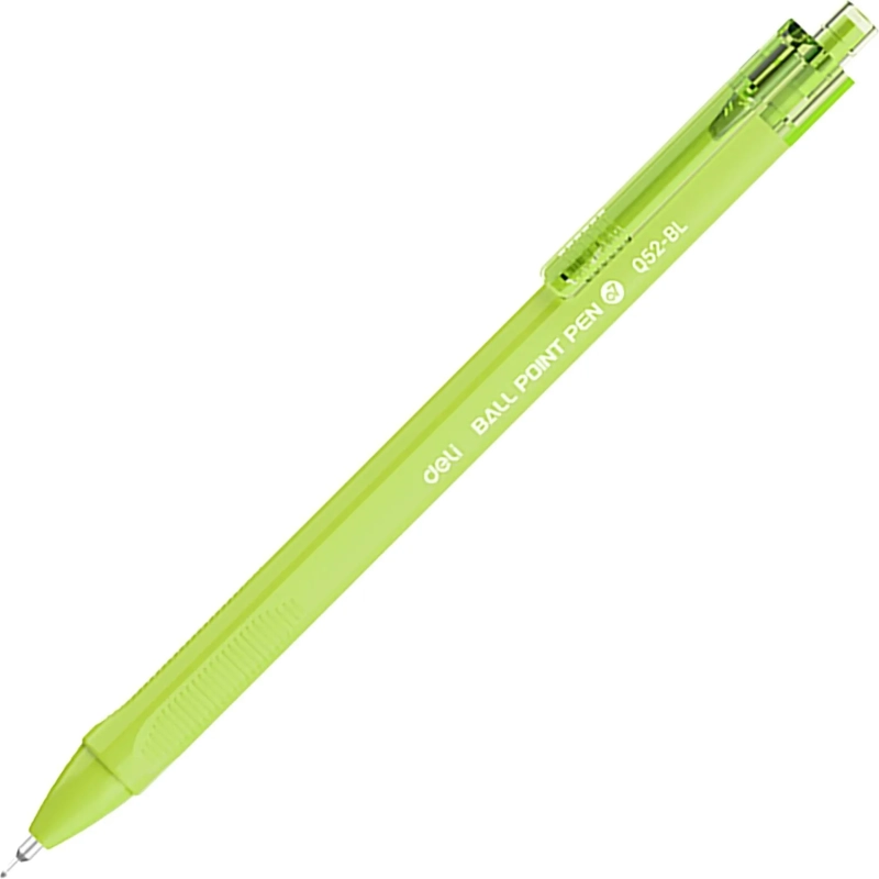 Ручка шариковая автомат. Deli EQ52-BL,гибр.нак 0,7,син.черн,в асс