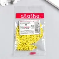 Бисер "Zlatka" 08/0, 3 мм, 10 г 0122 желтый