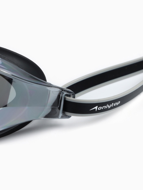 Очки для плавания взрослые, цвет черный зеркальный Очки для плавания взрослые, цвет черный зеркальный