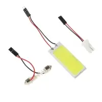 Автомобильная лампа светодиодная, 12 В, 36 SMD, два переходника, свет белый