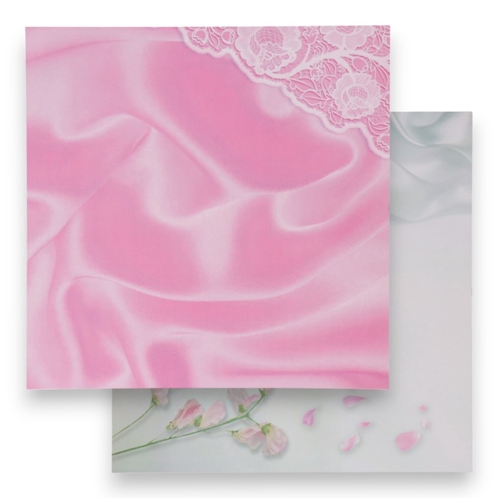 Фотофон двусторонний картон плотность 350 гр Фотофон двусторонний картон плотность 350 гр "Шёлк, кружево и цветы" 50х50 см