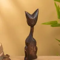 Сувенир «Кошка в ошейнике», 7×3.5×20 см, дерево