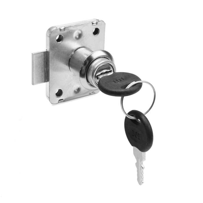 Мебельный замок, оцинкованный , 2 английских ключа Мебельный замок, оцинкованный , 2 английских ключа