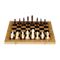 Настольная игра 3 в 1 &laquo;Король&raquo;: нарды, шахматы, шашки, 39&times;39 см