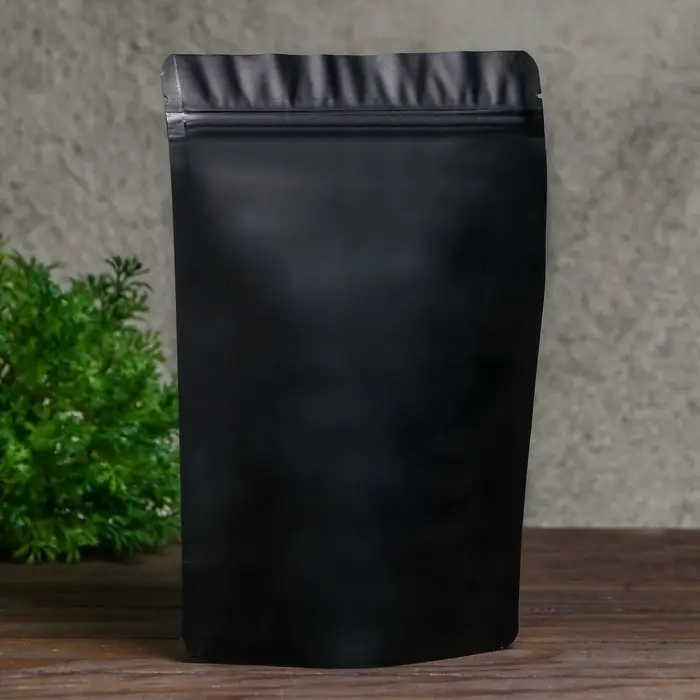 Пакет дой-пак, матовый, чёрный, 16×24×4 см Пакет дой-пак, матовый, чёрный, 16×24×4 см