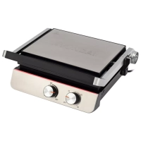 Электрогриль HYG-5047 2200Вт серебристый