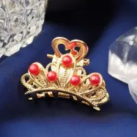 Краб для волос "Лиора" корона, 2,5 см, золото