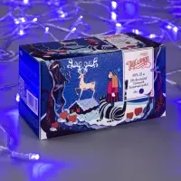 Гирлянда &laquo;Нить&raquo; 10 м, IP20, прозрачная нить, 100 LED, 8 режимов, 220 В, свечение синее