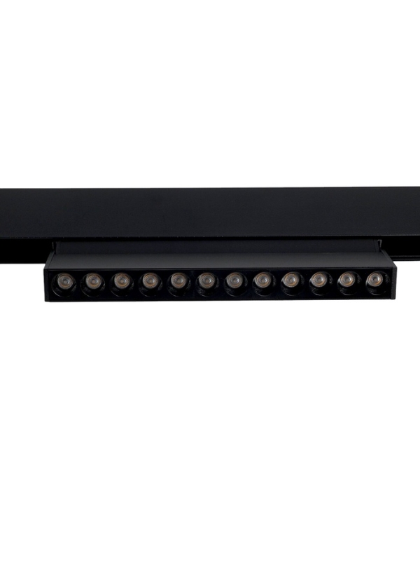 Трековый магнитный светильник, серия "Broad" LTL-058, 12 Вт, 960 Лм, 48В, 4000К, черный