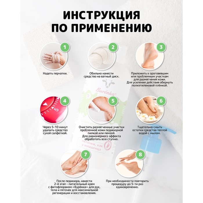 Лосьон-кератолитик Лошадиная сила Буренка профессиональный для педикюра, 500 мл Лосьон-кератолитик Лошадиная сила Буренка профессиональный для педикюра, 500 мл