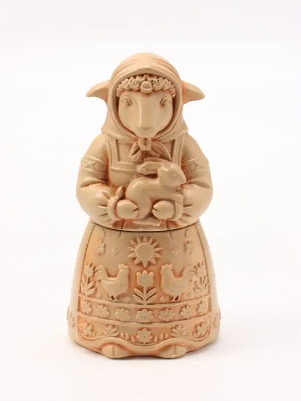 Фигурка декоративная &laquo;Коза Нюша&raquo;, 13&times;7 см, слоновая кость