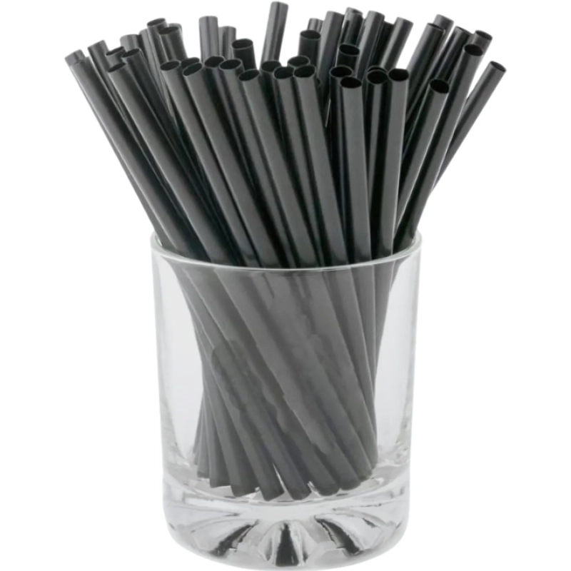 Трубочки для коктейля  Мартини ПП прямые d5мм L125мм черн. 400шт/уп 342034ч