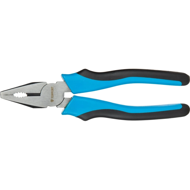 Плоскогубцы 200 мм Topfort из углеродистой стали с ручкой из ПВХ