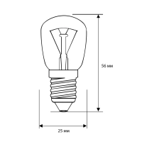 Лампа накаливания для духовок Camelion MIC 15/PT/C