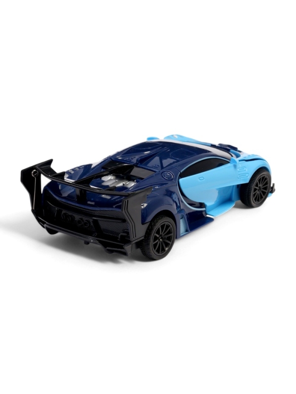 Робот радиоуправляемый "Спорткар", трансформтируется, работает от батареек , цвет синий