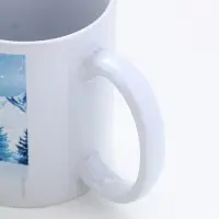 Кружка керамическая новогодняя «Вершины гор», 320 мл