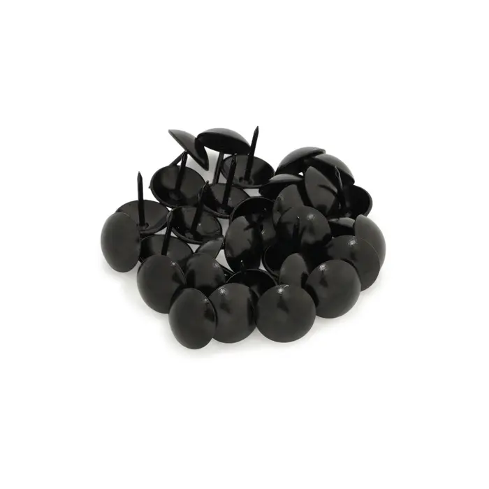 Гвозди ТУНДРА, декоративные, обивочные, 19&times;22 мм, черный, 200 шт.