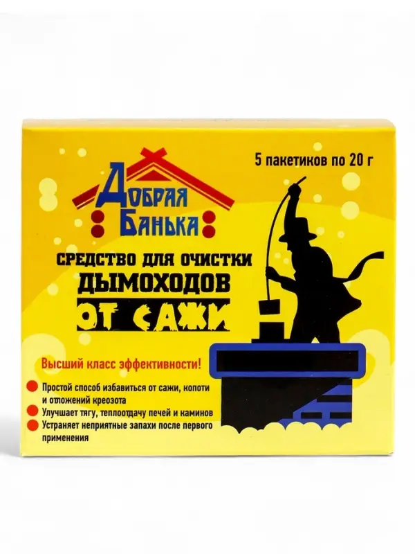 Очиститель дымохода Добрая Банька (5шт*20гр) Очиститель дымохода Добрая Банька (5шт*20гр)