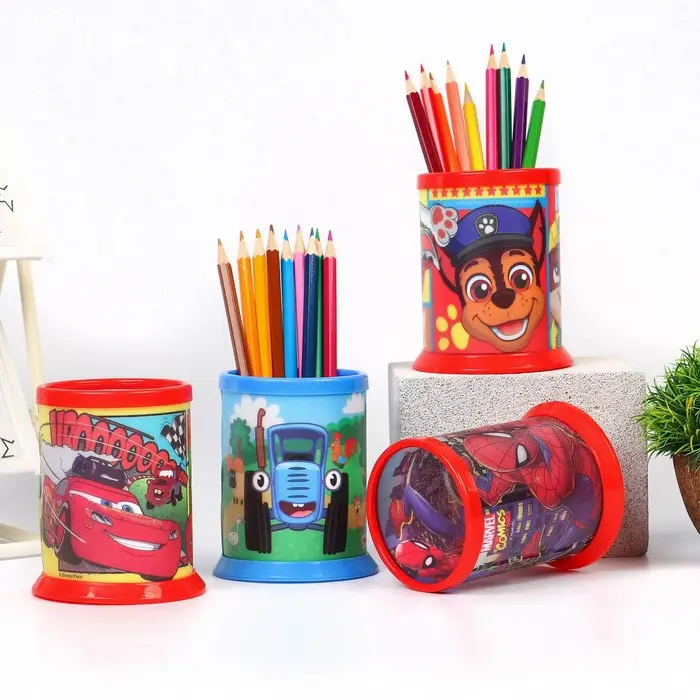 Органайзер для канцелярии, 10×8×8 см, «Тачки»