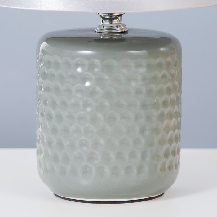 Настольная лампа Настольная лампа "Манолия" Е14 40Вт серый 18х18х27 см RISALUX