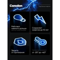 Батарейка Camelion AAA/LR 03 Plus Alkaline BL-4 1.5В(4 шт в уп.)