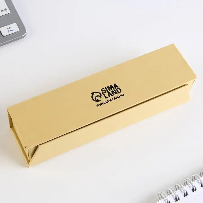 Ручка в футляре «Золотой босс», металл, 1.0 мм, синяя паста Ручка в футляре «Золотой босс», металл, 1.0 мм, синяя паста