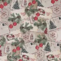Бумага упаковочная белый крафт &laquo;Письмо Деда Мороза!&raquo;, 1 лист, 70&times;100 см