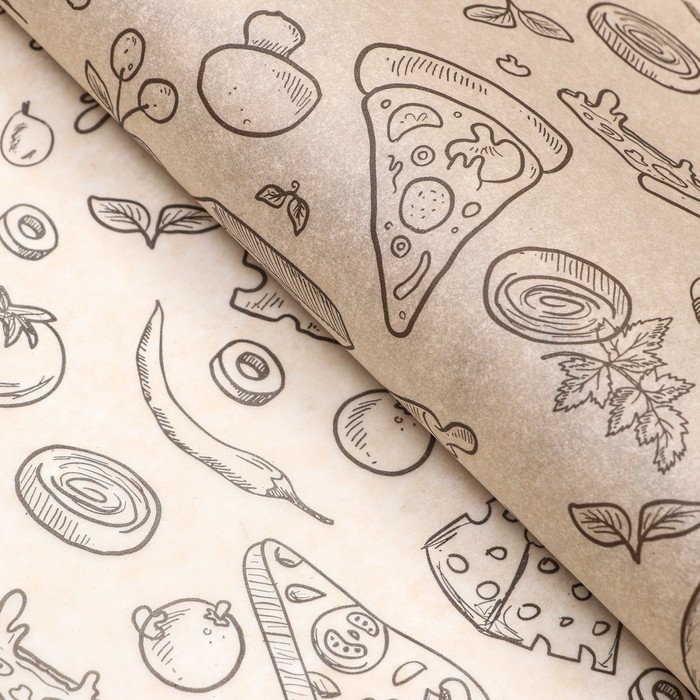 Подпергамент, пищевой «Пицца» 0,38 х 5 м Подпергамент, пищевой «Пицца» 0,38 х 5 м