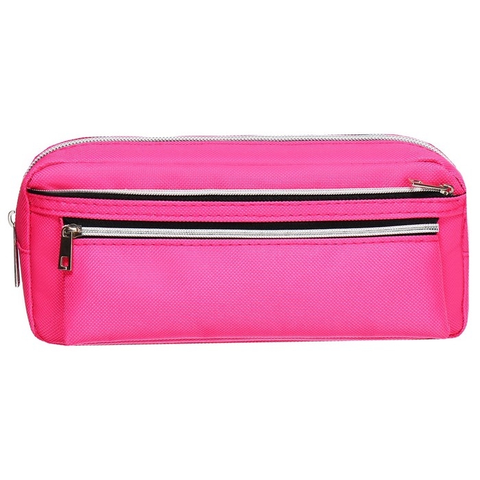 Пенал мягкий 3 отделения, 130 х 210 х 100 мм, объёмный, Calligrata, розовый Пенал мягкий 3 отделения, 130 х 210 х 100 мм, объёмный, Calligrata, розовый