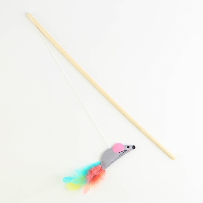 Дразнилка из фетра «Мышка», 7,8х3,1 см Дразнилка из фетра «Мышка», 7,8х3,1 см