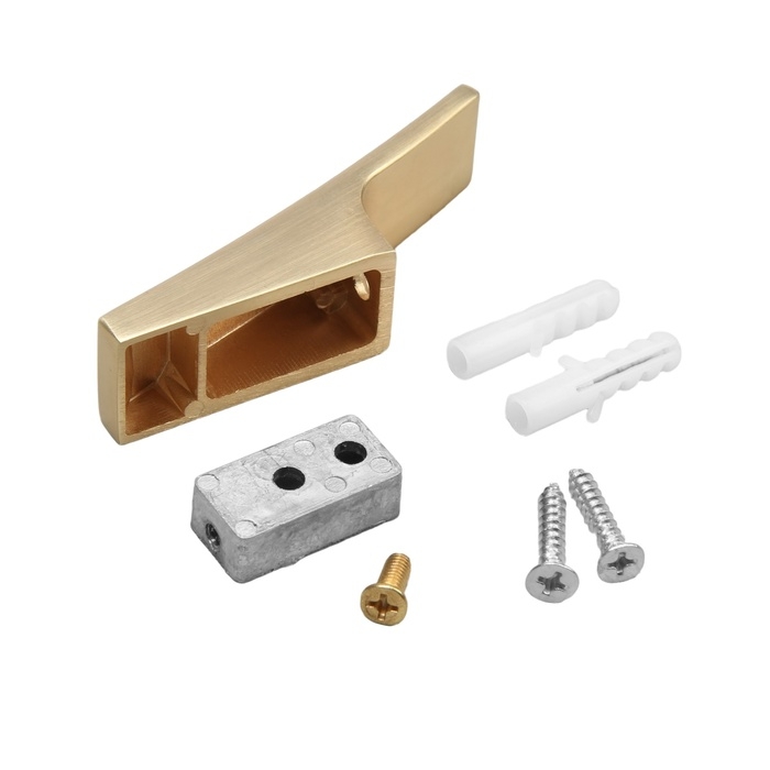 Крючок мебельный CAPPIO ASPHODEL, однорожковый, цвет сатиновое золото Крючок мебельный CAPPIO ASPHODEL, однорожковый, цвет сатиновое золото