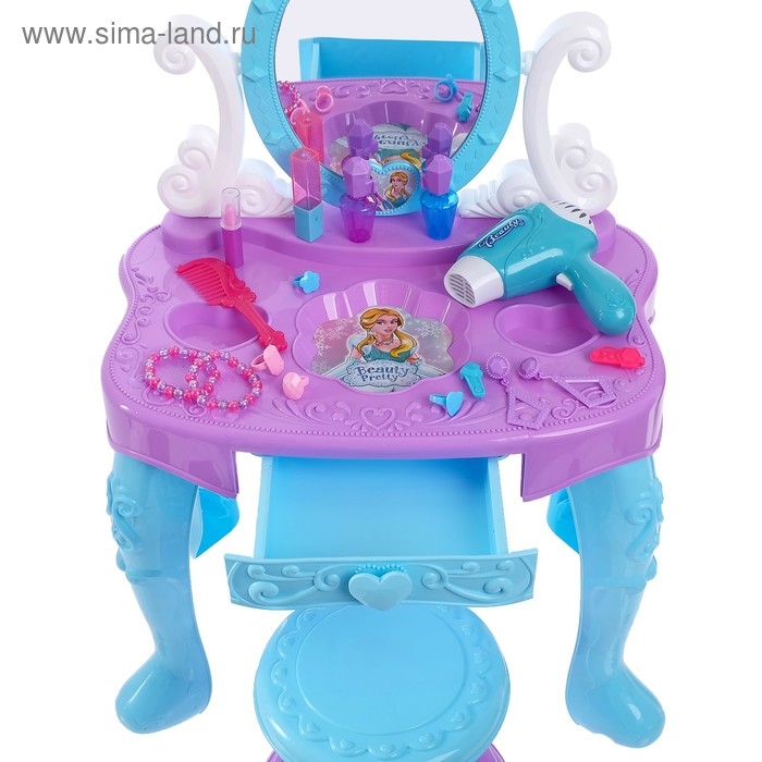 Столик с зеркалом «Модница», с аксессуарами Столик с зеркалом «Модница», с аксессуарами