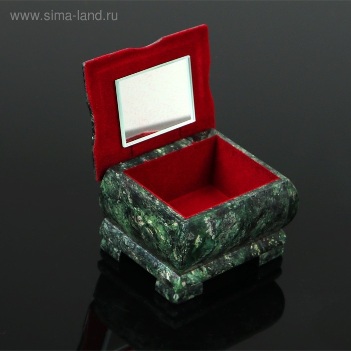 Ларец Ларец "Хозяйка медной горы" 10х8х7,5 см, змеевик