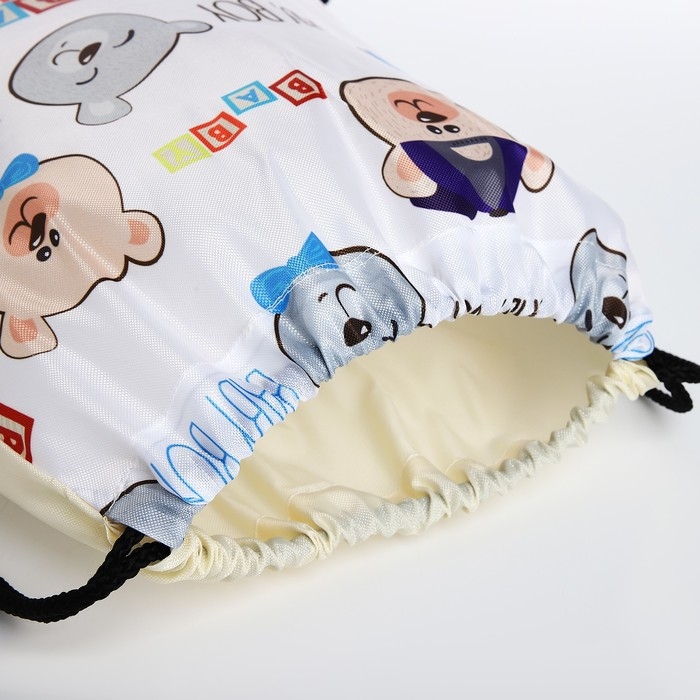 Мешок для обуви на шнурке, цвет белый Мешок для обуви на шнурке, цвет белый