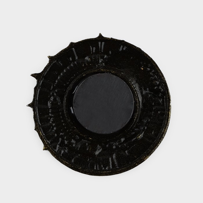 Магнит новогодний «С Новым годом» на Новый год на Новый год, диам. 4 см, зол