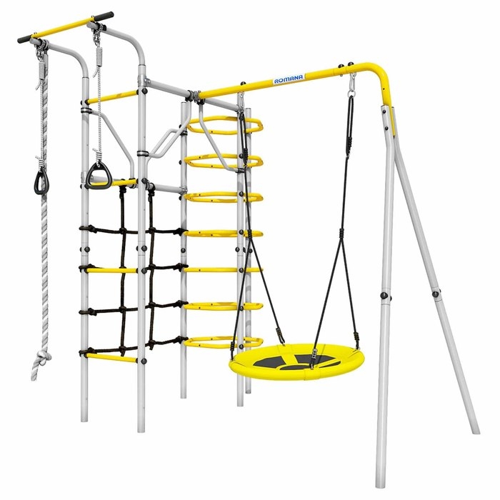 Детский спортивный комплекс уличный «Космос», качели гнездо Детский спортивный комплекс уличный «Космос», качели гнездо