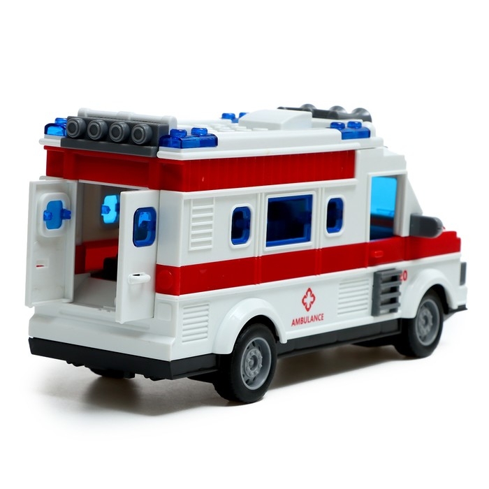 Машина радиоуправляемая «Скорая помощь», световые эффекты, работает от батареек Машина радиоуправляемая «Скорая помощь», световые эффекты, работает от батареек