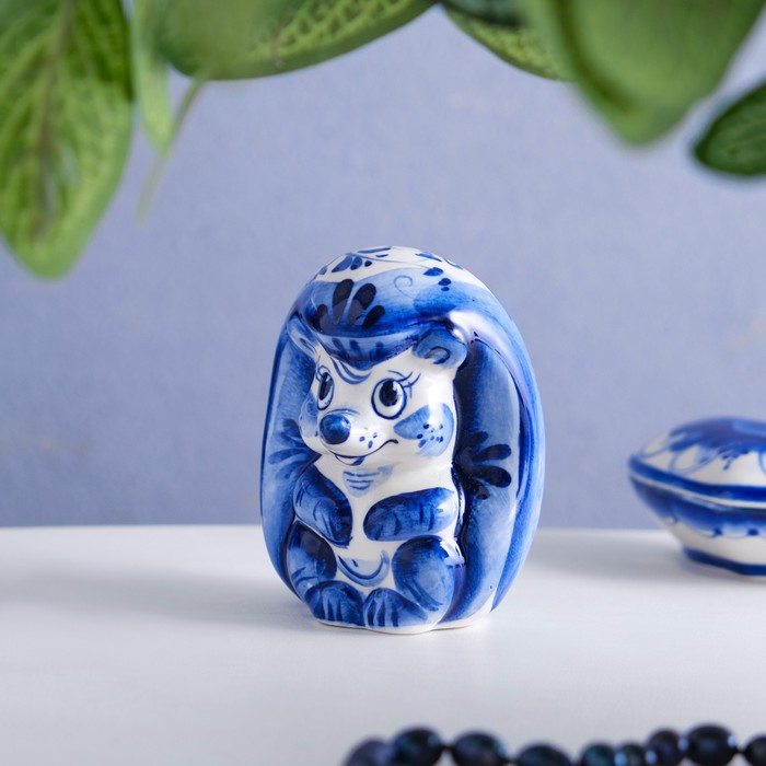 Сувенир «Еж», 9 см, гжель Сувенир «Еж», 9 см, гжель