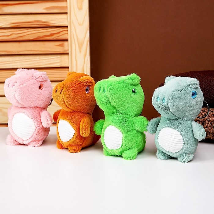 Мягкая игрушка &laquo;Динозаврик&raquo; на брелоке, 11 см, цвета МИКС