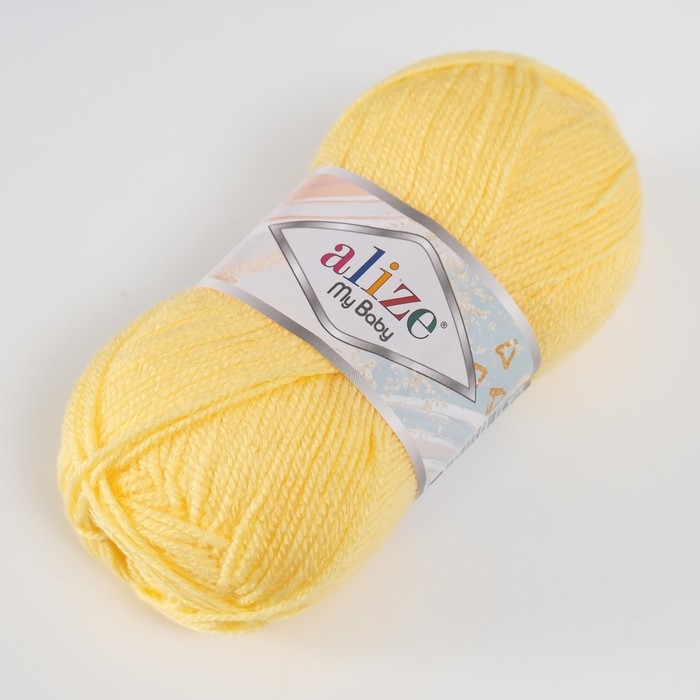 Пряжа Пряжа "My baby" 100% акрил 150м/50гр (187 лимон)
